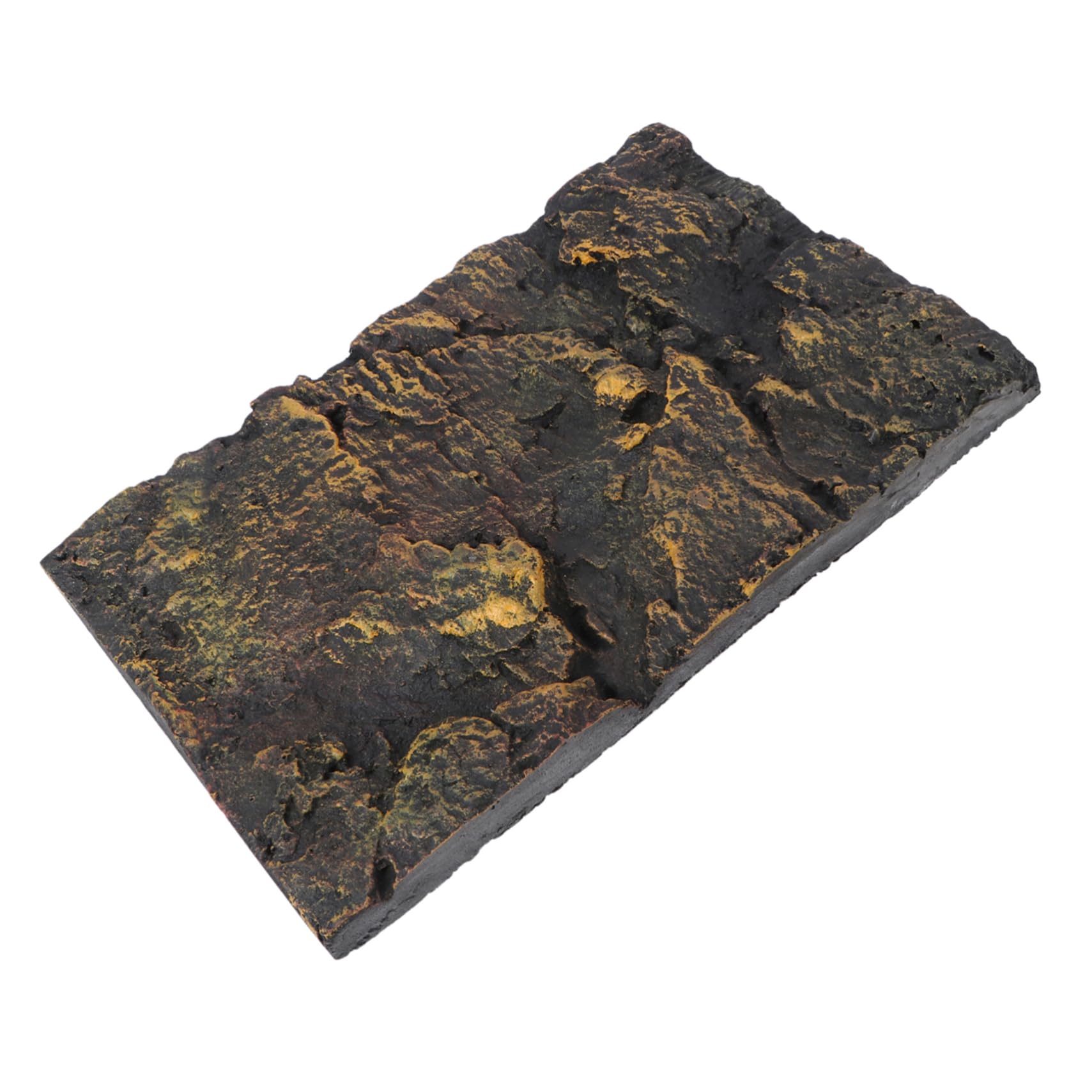 HOLIDYOYO Aquarium Rock Background Reptile Tank Decoration 3D Turtle Tank Background Plate Easy to Assemble