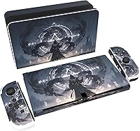 Vista 1 de PlayVital Juego completo de calcomanías protectoras para el modelo OLED de Nintendo Switch, calcomanías de vinilo personalizadas para consola Switch