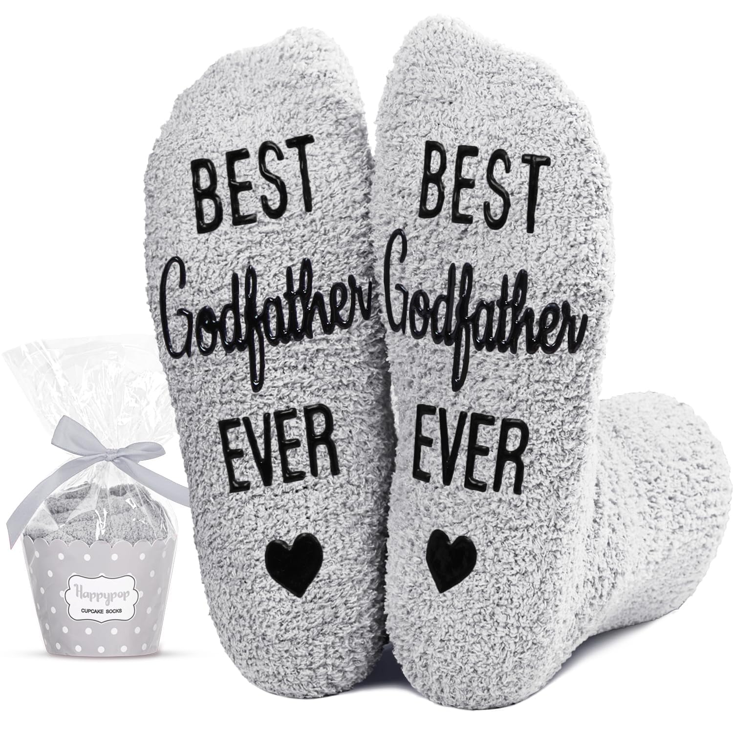 HAPPYPOP Fuzzy Socks for Men - Gifts for Grandson Nephew Cousin Godfather Father in Law