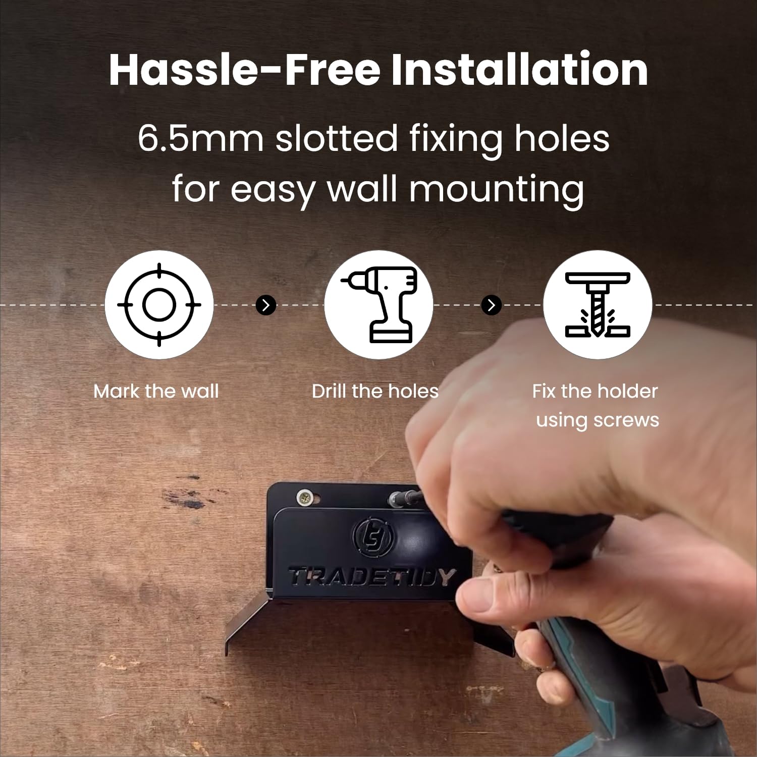 Tradetidy Hose Holder, Essential Garden Storage Organiser, Can Hold Hose Pipe, Expandable Garden Hose - Image 3
