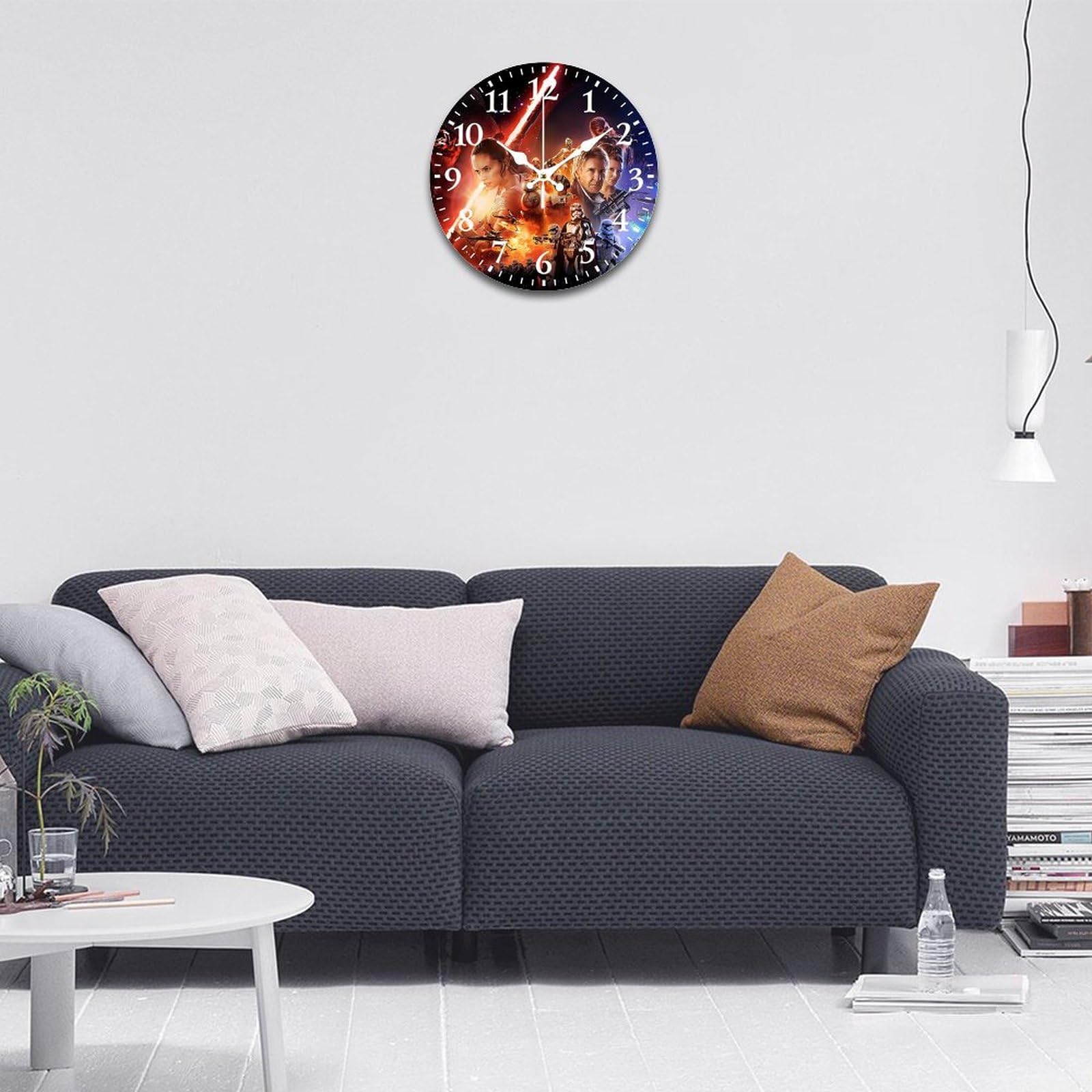 Amazon.co.jp: スターウォーズ 掛け時計 PVC壁掛け時計 静音 連続秒針