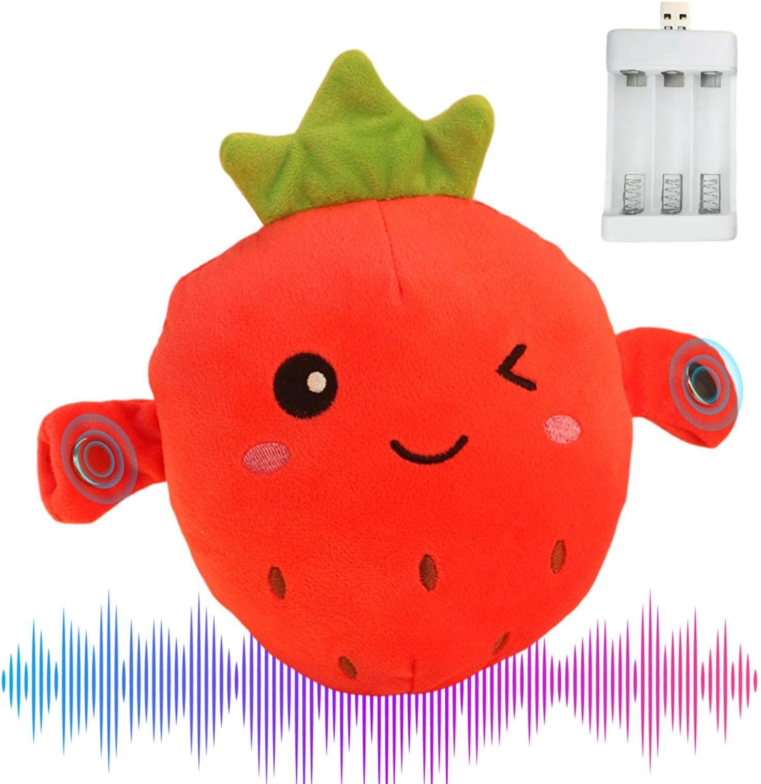 インタラクティブぬいぐるみ おもちゃ 触って遊べる やわらかい やさしい肌触り - 親子の絆を深める知育フィギュア フルーツデザイン かわいい おもちゃ | インタラクティブな音楽付きフルーツぬいぐるみ 触るとメロディが流れる | ボーイズ や ガールズ たち プリスクーラー ガールフレンド に 向け おうち の リビングルーム や ベッドルーム パーティー トラベル シーン など にも
