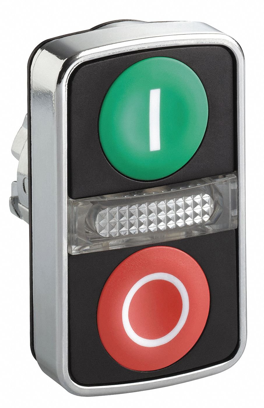 Schneider Electric 2-Head Chrome Illuminated Multi-Head Operator, (2) Flush Buttons