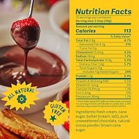 Vista 2 de Coop's Dulce caliente original Gourmet, todo natural, hecho a mano, sin gluten, sin OMG, coberturas de helado de chocolate, helados, postres, 10