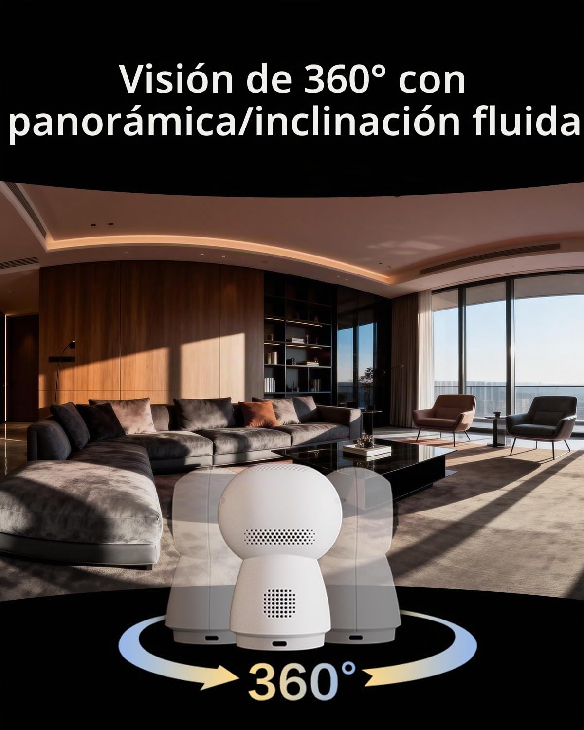 Aqara 4K PTZ Cámara Hub G350, Doble Lente, Zoom 9X, Hub Thread/Zigbee, Seguimiento Automático, Reconocimiento Facial y de Gestos, Compatible HomeKit Secure Video, Alexa, Google Home y SmartThings