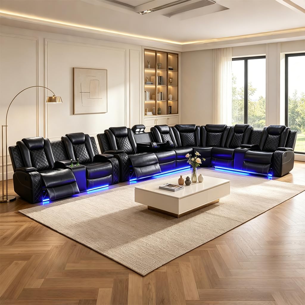 Black 2 / Sectional+Loveseat