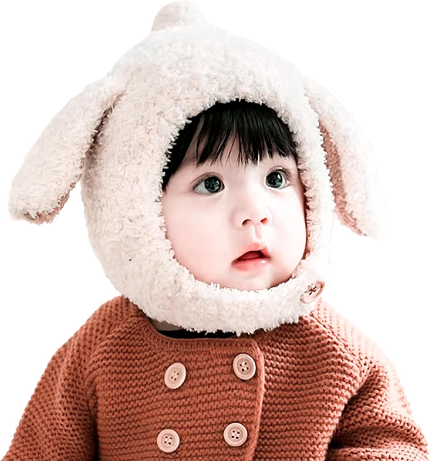 Toddler Boy Girl Winter-Hats – Warm Baby Kids Plush Hat Earflaps Hood Beanie Skull Cap Animal Ski Hat 9M-3T