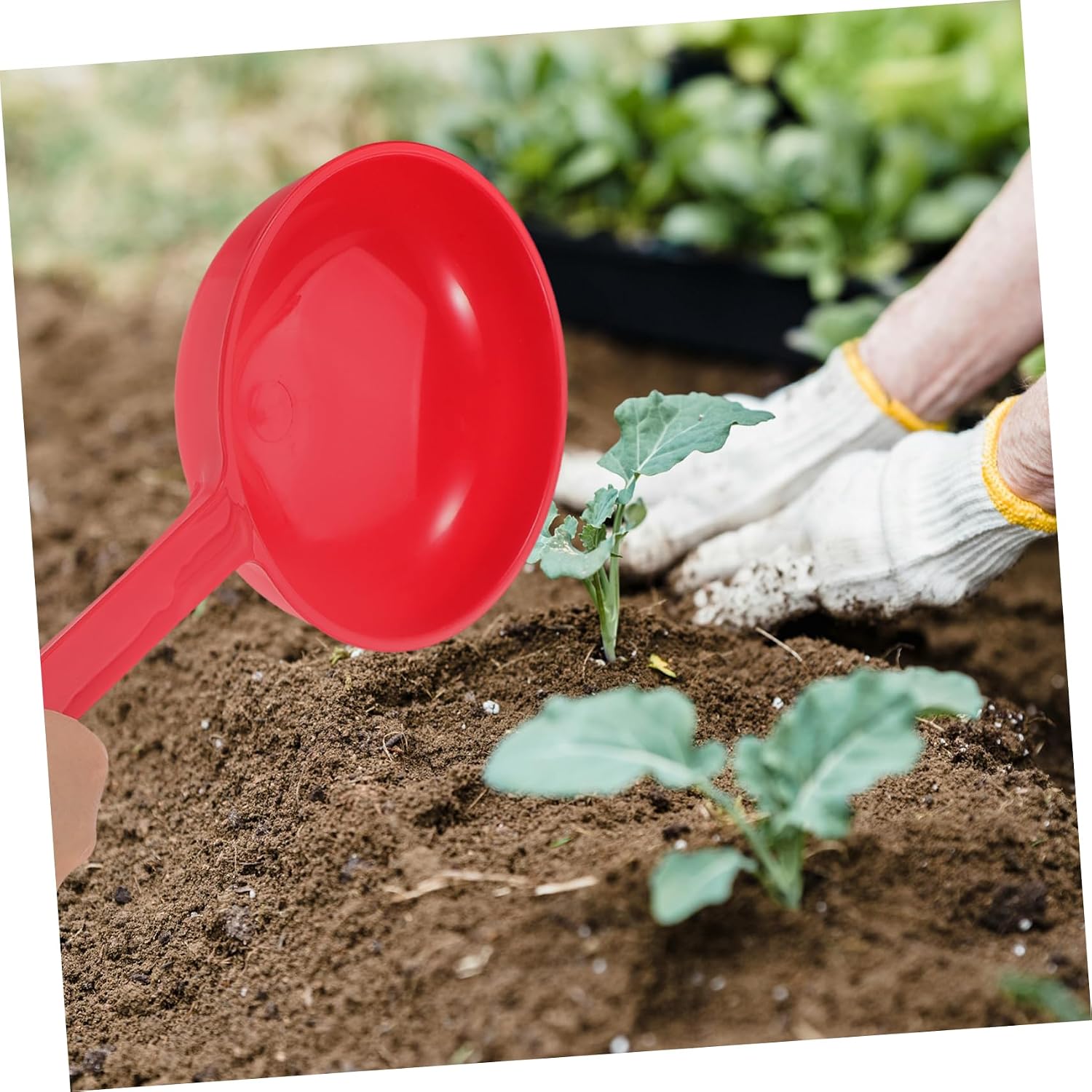 Practical Water Ladle Bailer Large Capacity Plastic Red