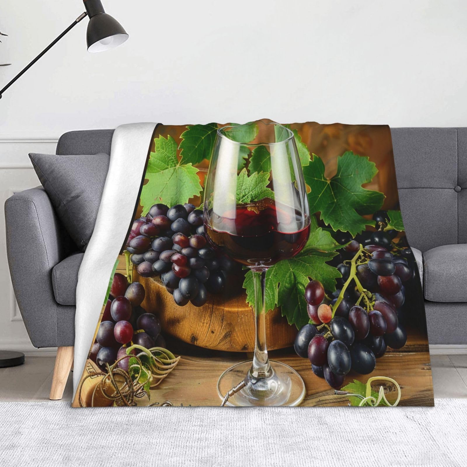 Couverture chaude en flanelle plaid imprimé 152x127 cm