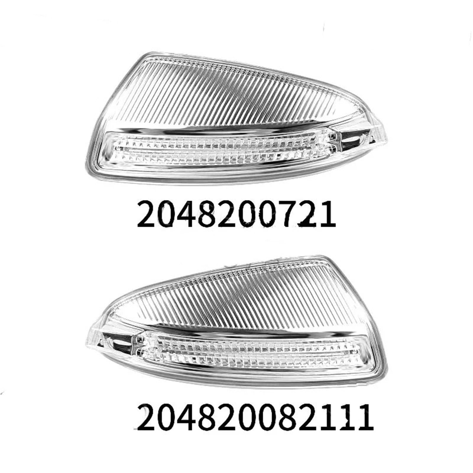 Accessori per auto Indicatore di direzione dello specchietto retrovisore | Adatto per Benz C250 OE:2048200721 ​​2048200821 Specchietto retrovisore Indicatore di direzione(A set)