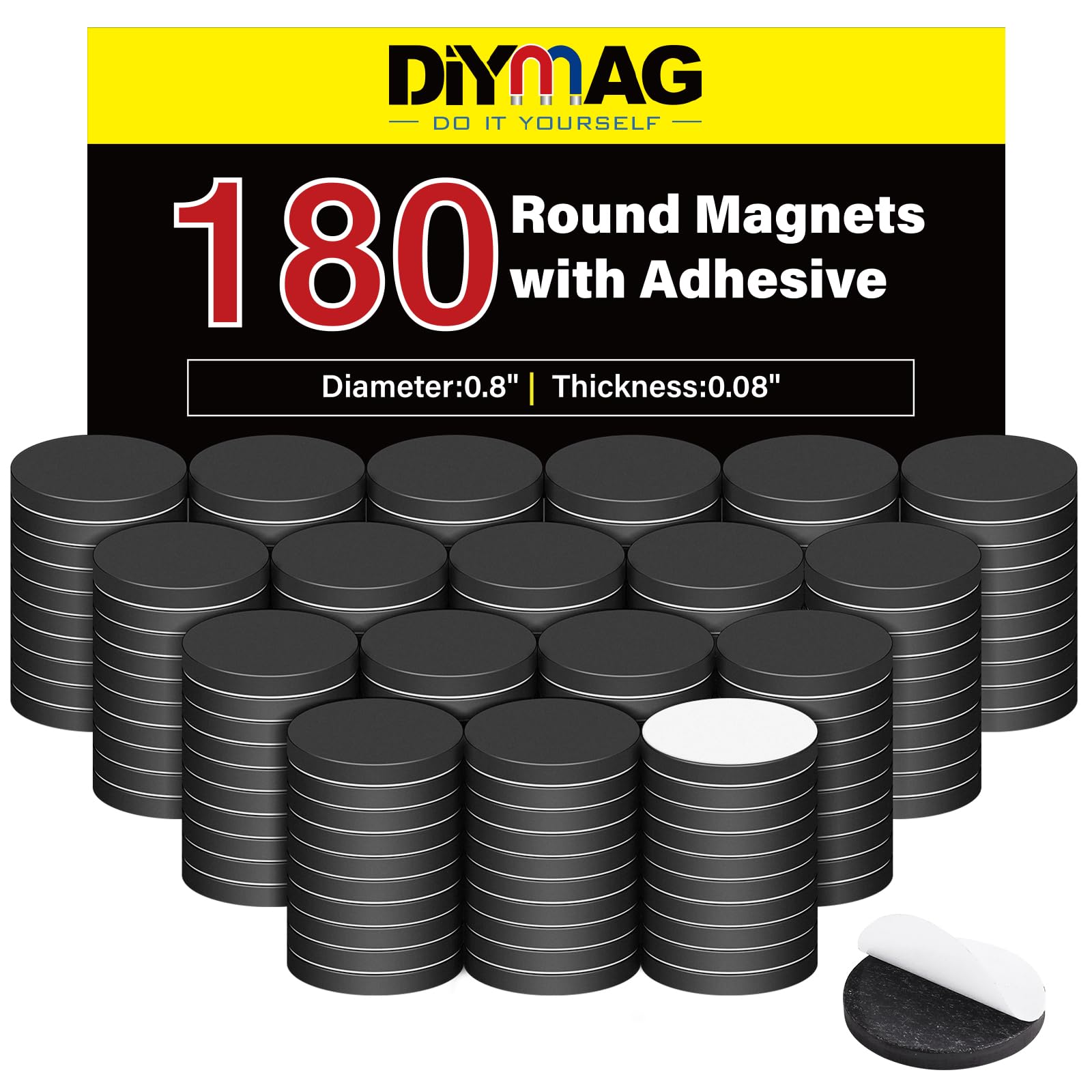 DIYMAG Magnets with Adhesive Backing, 360P Flexible Fridge Magnetic Dots — Amazon image 9