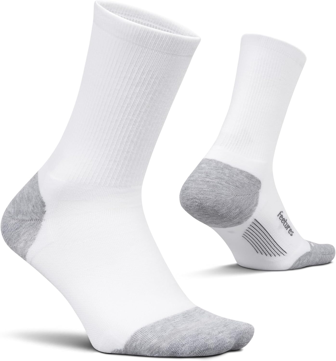 Feetures Elite Max Cushion Mini Crew - Running Socks for Cycling, Walking & Everyday Use