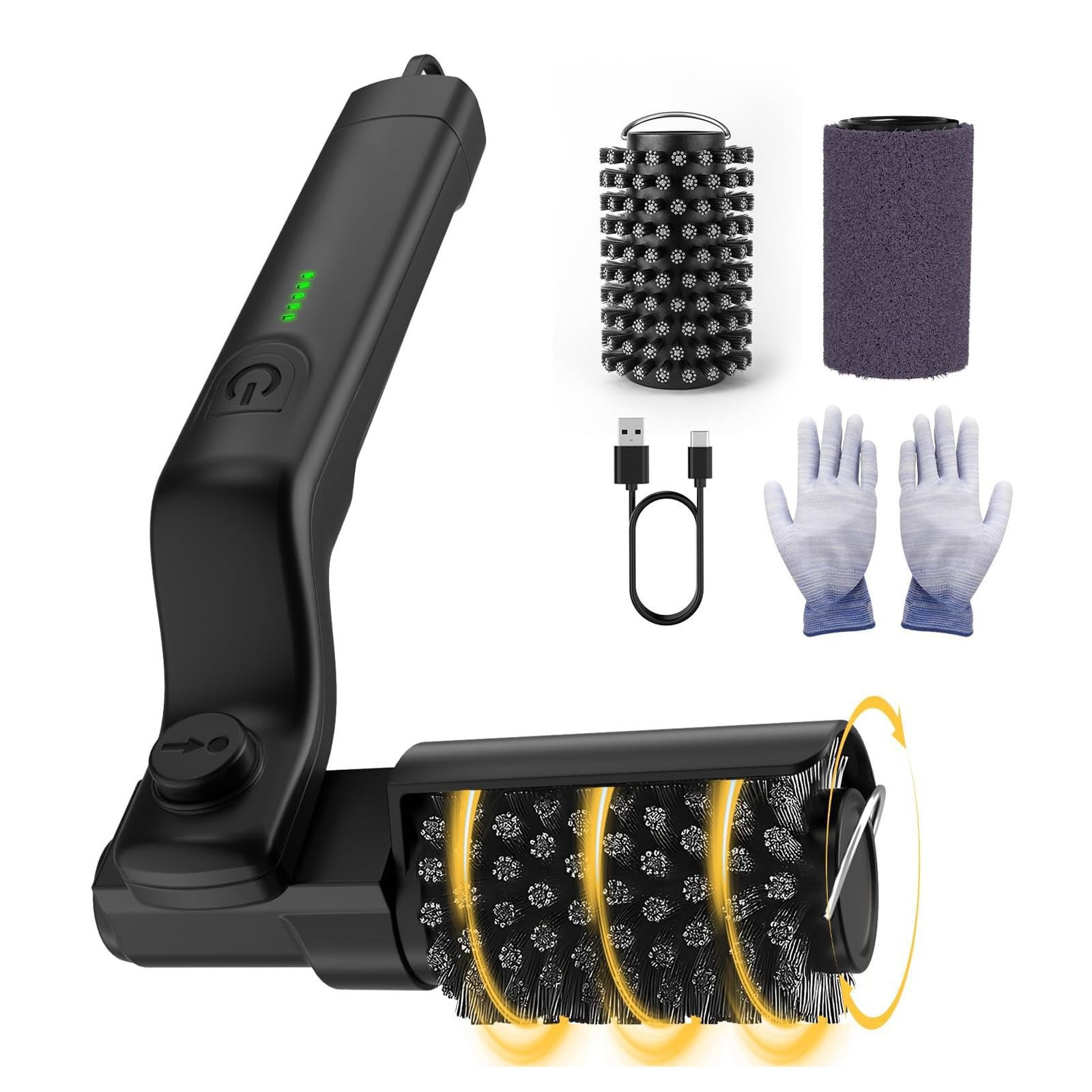 Zorkx Pro Heavy Duty BBQ Brush with Zorkx Grill Cleaner, Stainless Steel Bristles, Ergonomic Handle for Easy Grease & Residue Removal, Perfect for Charcoal, Gas & Electric Grills