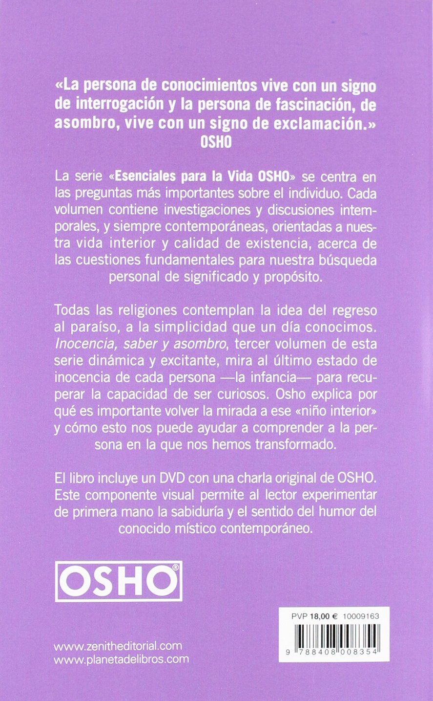 Inocencia, saber y asombro: ¿Qué ha ocurrido con la sensación de asombro que sentía cuando era niño¿: 1 (Autoayuda y superación)