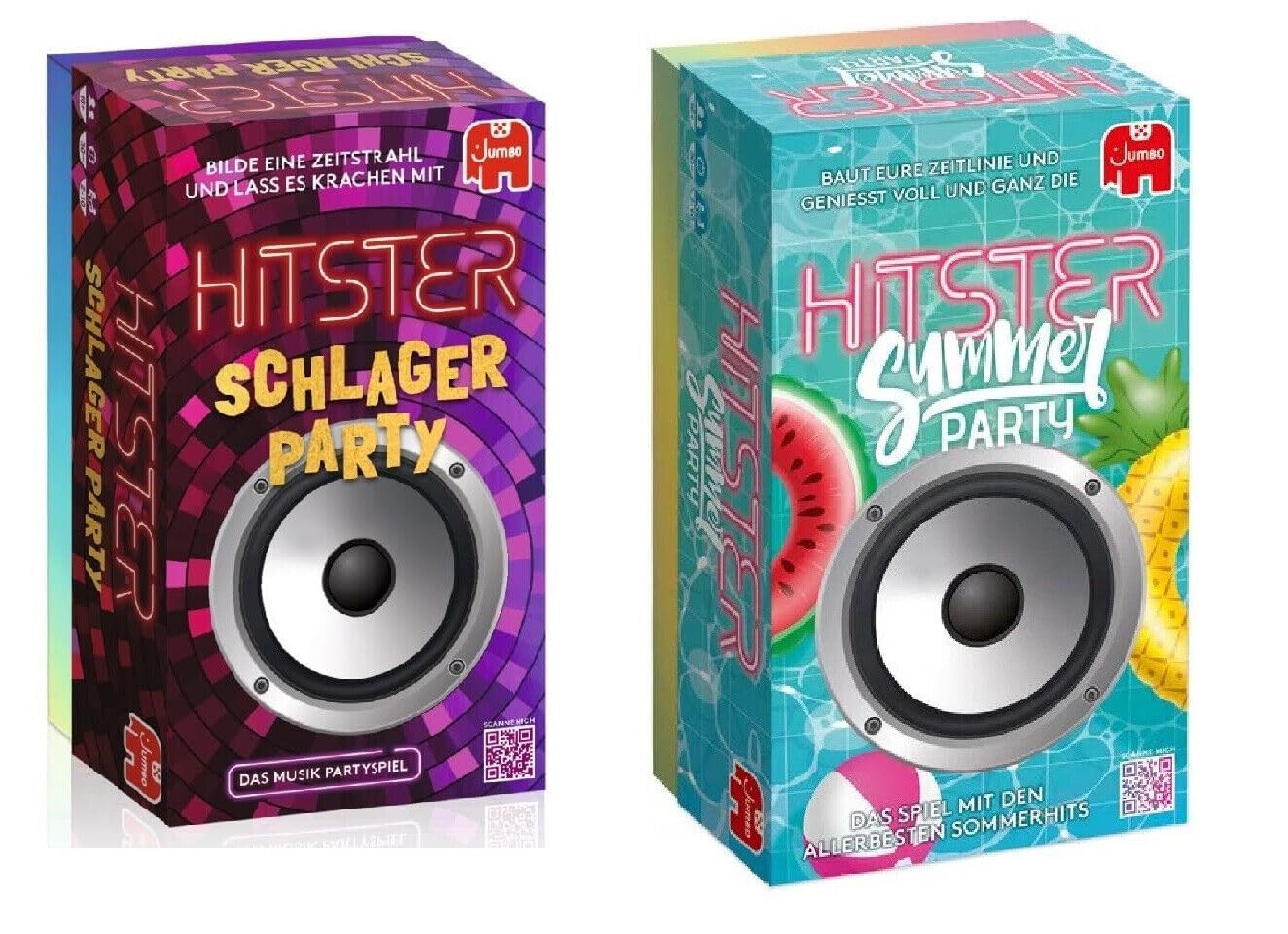 Jumbo Spiele - HITSTER 2er Set - Summer Party + SCHLAGERPARTY-NEU OVP