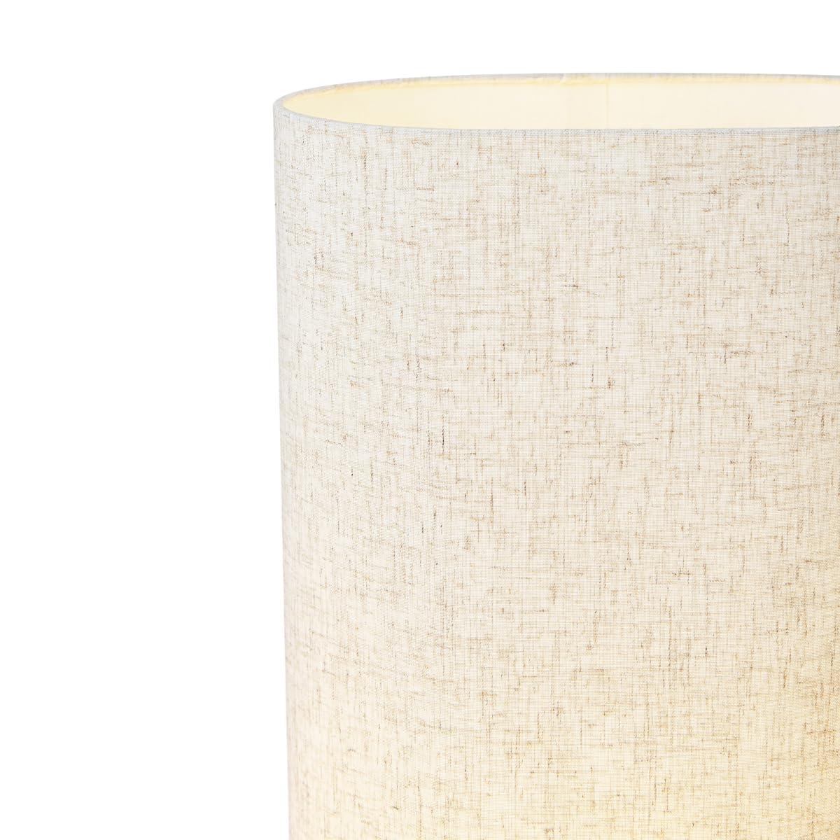 Qazqa Japandi Stehleuchte mit Schirm, Stehlampe - Lamel - Naturel, Oval, Holz, max. 15W, Geeignet für LED, 90cm, Ideal als Wohnzimmerlampe