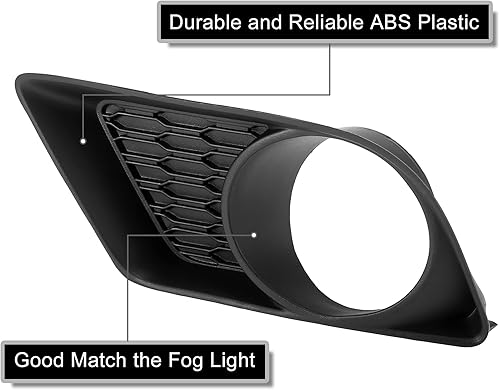 Miniatura 6 de X AUTOHAUX Par izquierdo del conductor derecho del lado del pasajero cubierta de la luz antiniebla Bisel para Dodge Charger SE R/T SXT SXT Plus R/T