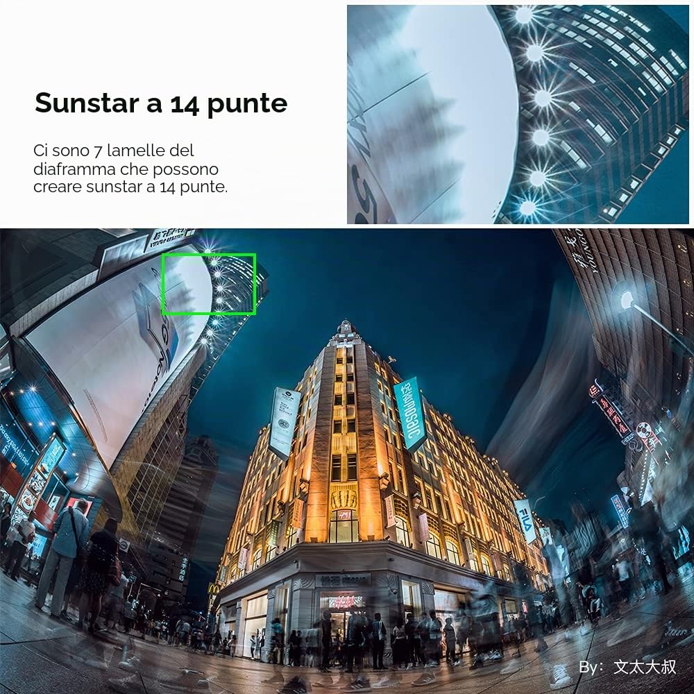 TT Artisan Fisheye - Obiettivo 11 mm f 2.8, compatibile con Sony E Mount ultra grandangolare per formato full frame in alloggiamento in alluminio, angolo di visione 180 gradi, Nero