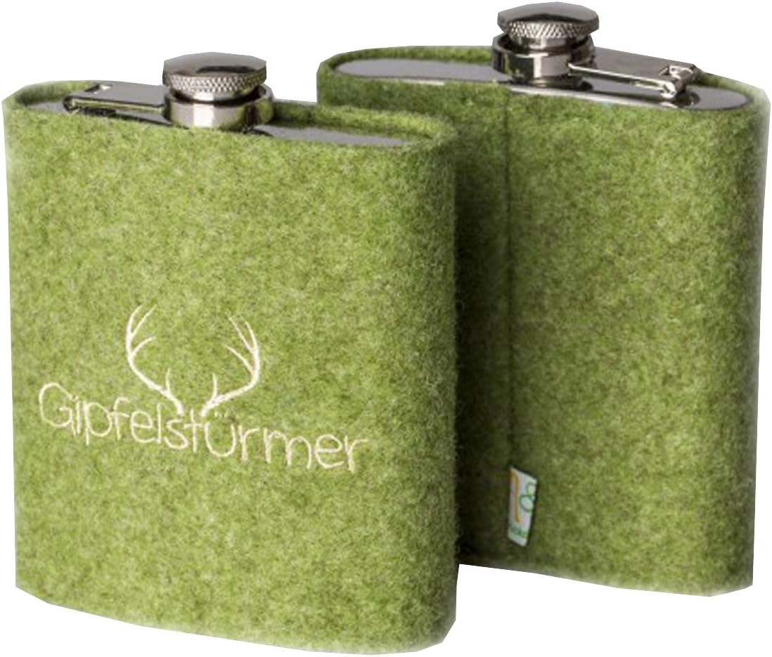 Cauchemar Flasque avec housse feutre Grimpeurs Vert 200 ml