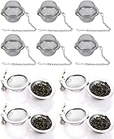 Vista 11 de Filtro de té, bolsas de té, bolsas de té para té de hojas sueltas, 100 unidades, 4 pulgadas x 3.2 pulgadas, color blanco
