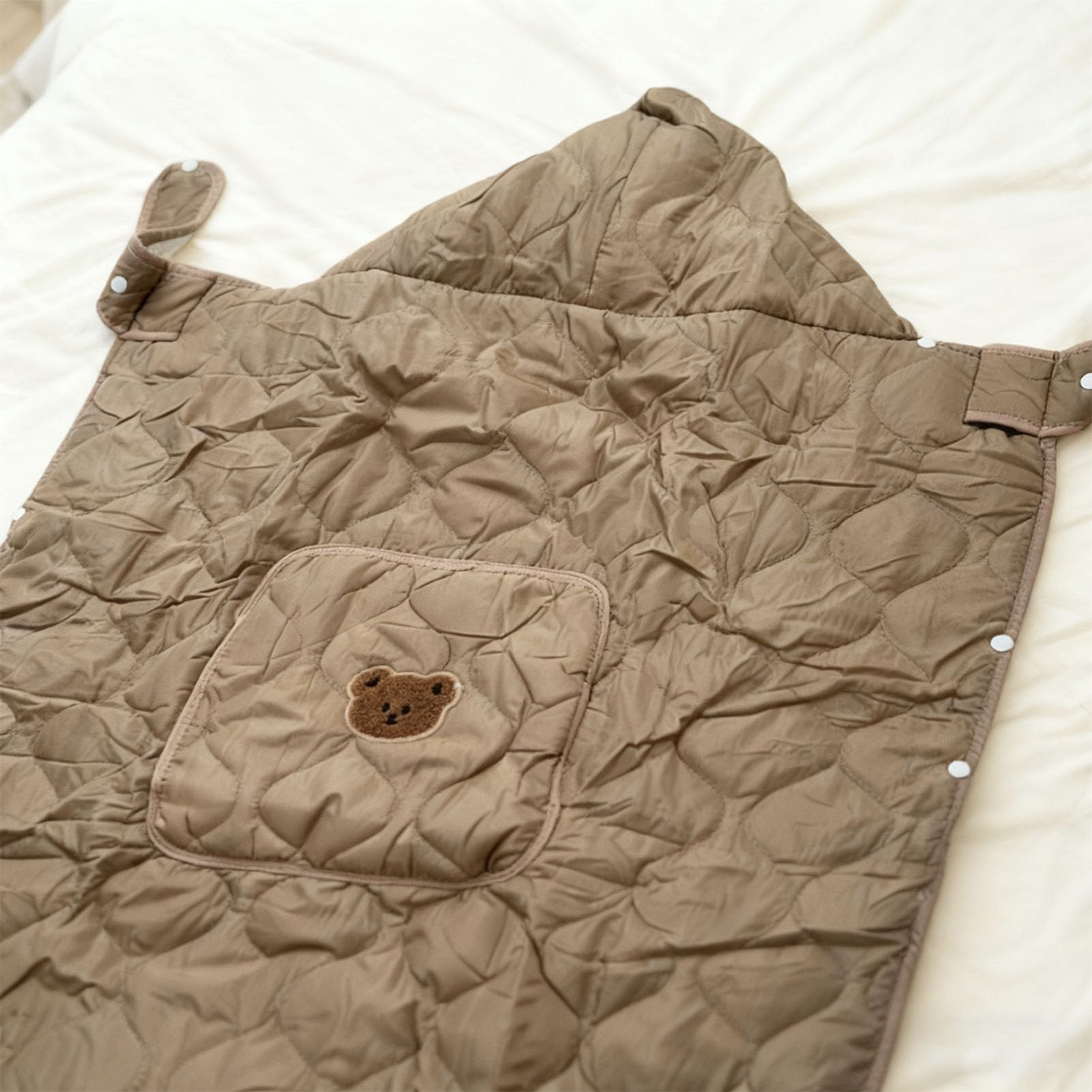 Copertura per Antivento e Schermante Dal Sole, Coperta per Passeggino con Cappuccio a Forma di Cartone Animato, Fascia in Morbido Cotone, Ideale per i Viaggi all'aperto del Neonato,