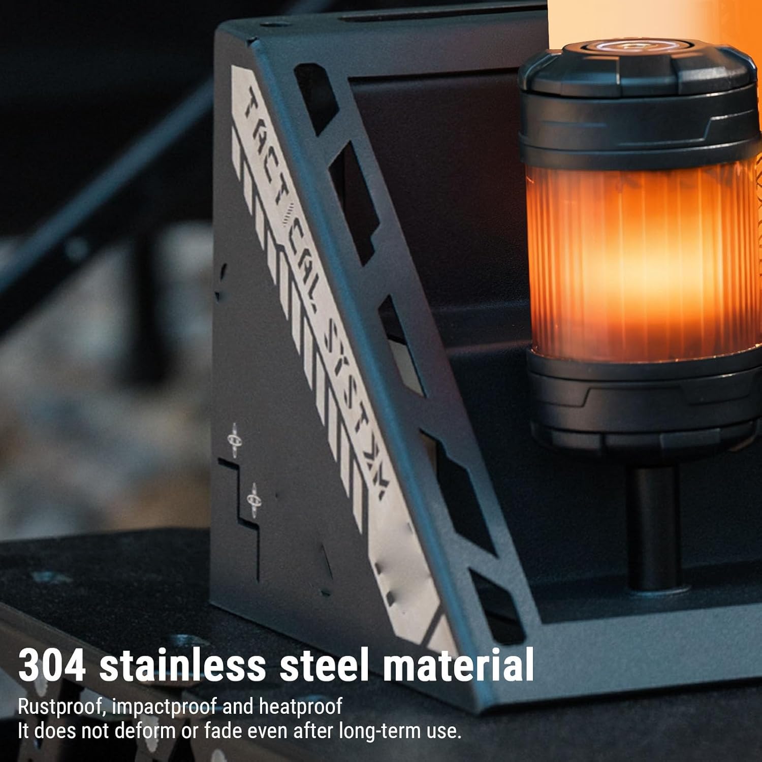 AMONIDA Stainless Steel Tiered Camping Lantern Rack for Personalized Illumination for Outdoor Use