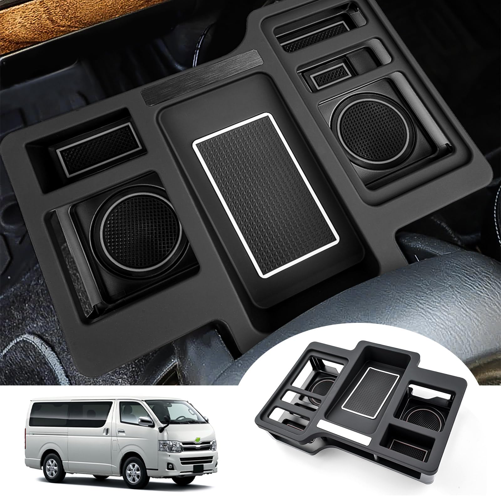 Cartist トヨタ ハイエース 200系 カップホルダー 9型にも対応 ドリ…