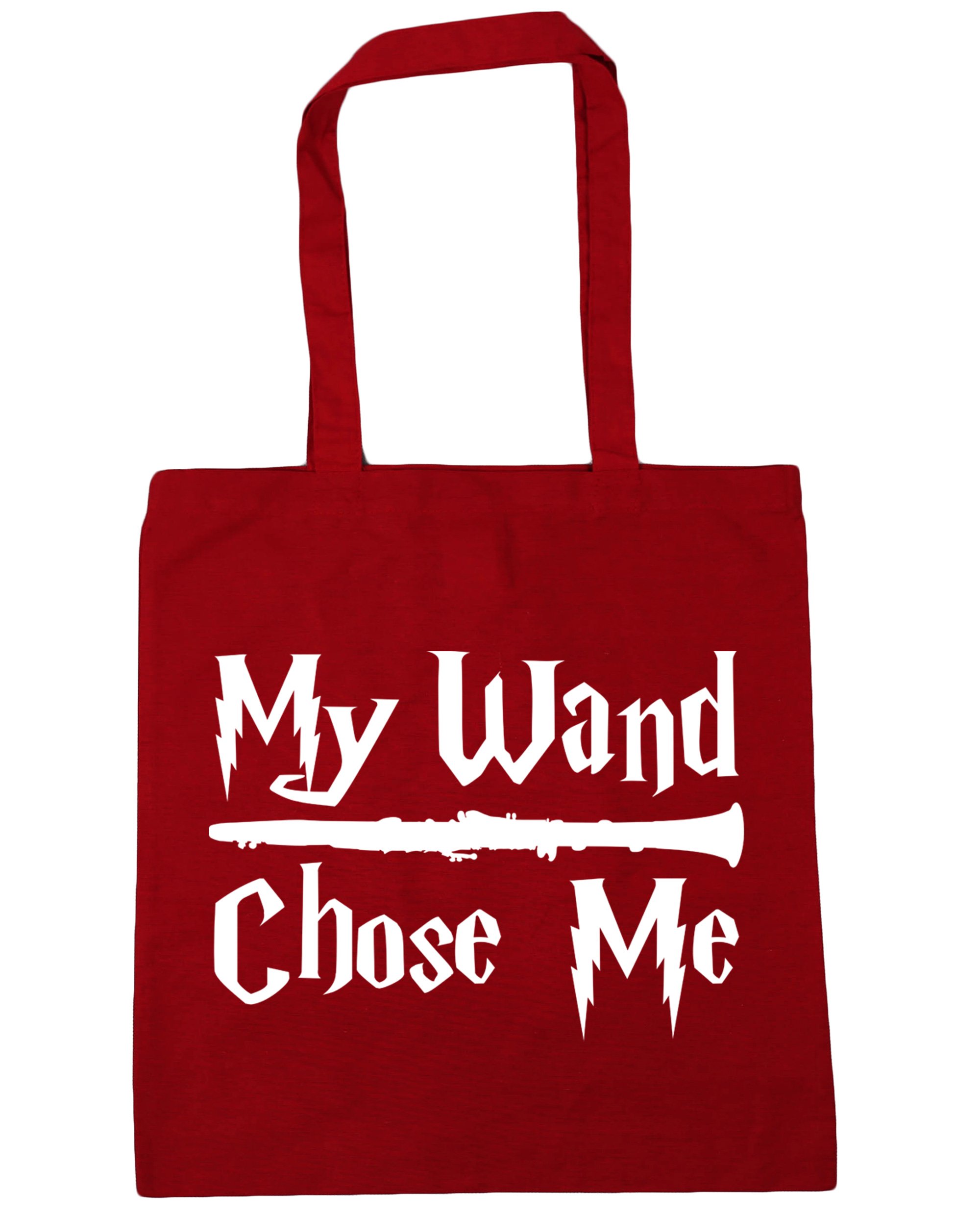 Hippowarehouse My Wand Chose Me (Clarinet) Tote Shopping Gym Beach Bag 42cm x38cm, 10 litres — image 1