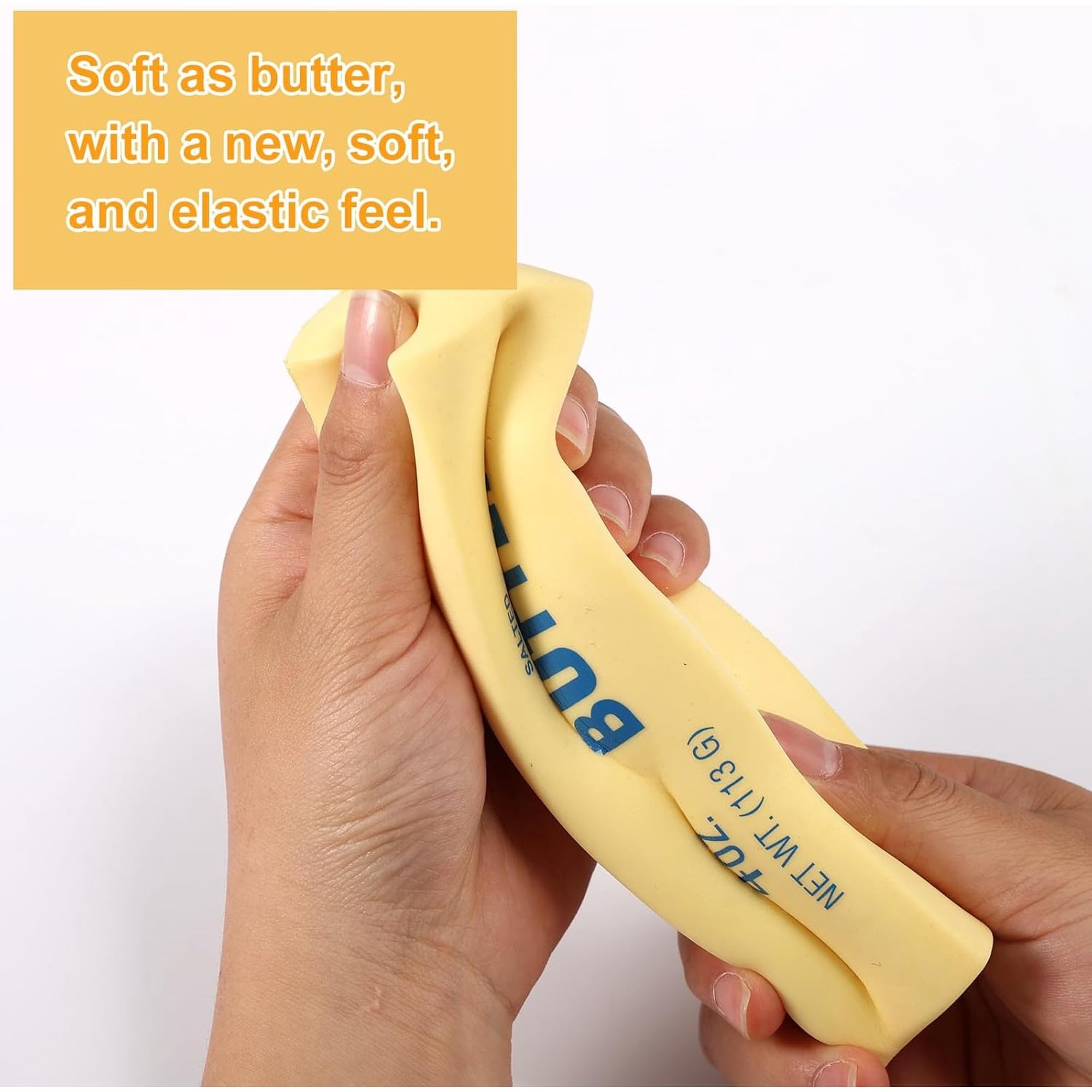Giant Butter Squishy – Jumbo Squishy Butter Stick, Large & Mini Squeezy Butter Toy, 14oz Stress Relief Slow Rising Fun (1pc*24cm/9.45in) — view 4