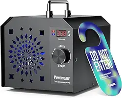 PowerScale Gerador de ozônio 90.000 mg/h, controle inteligente O3, eliminador de odores de ozônio, máquina comercial de remoção de odores, para casa, carro, quarto de animais de estimação -