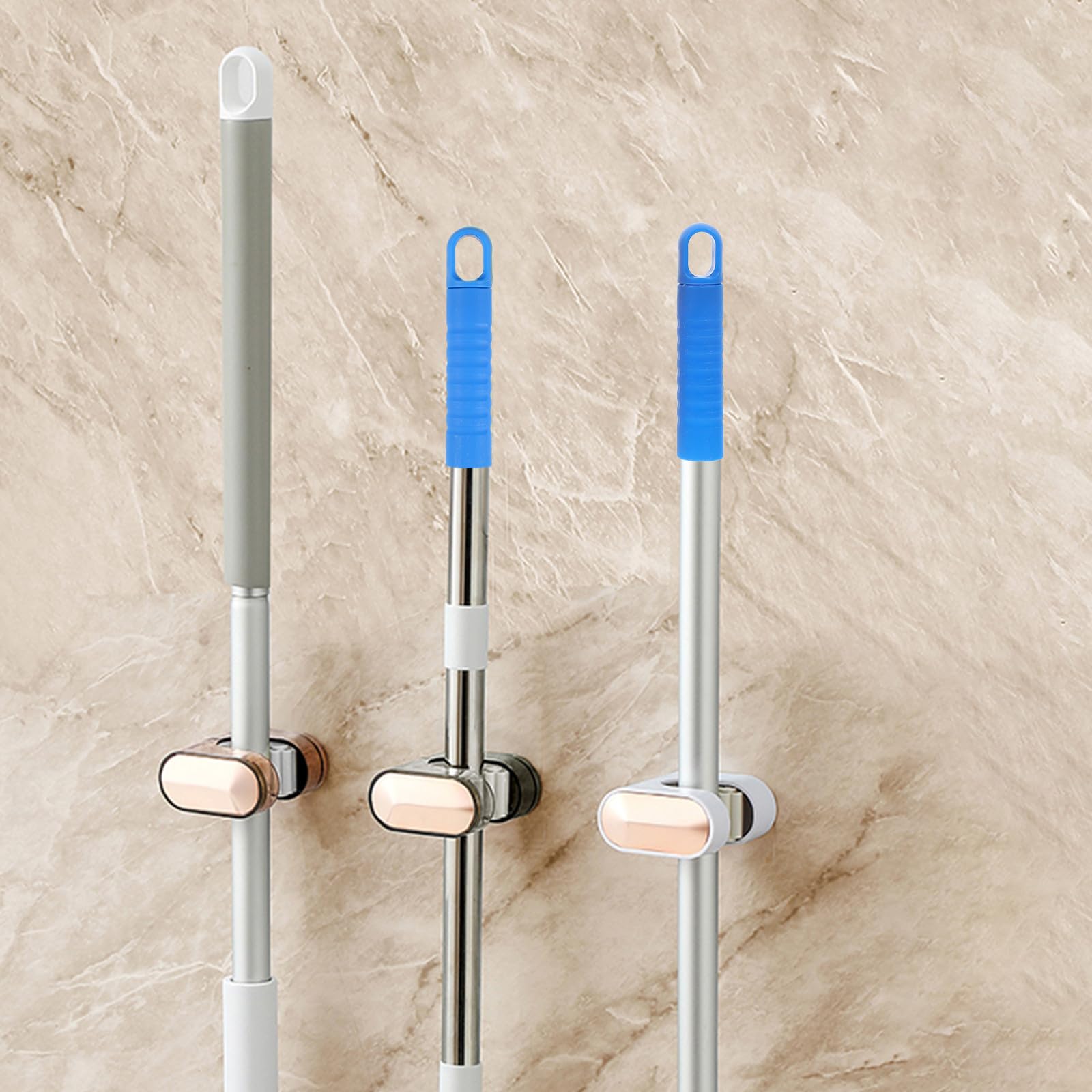 POPETPOP Embouts pour Balai-serpillière Antidérapants en Plastique 2pcs Trou Suspendre, Compatible Manches Plats de 25mm pour Maison et Espaces Commerciaux