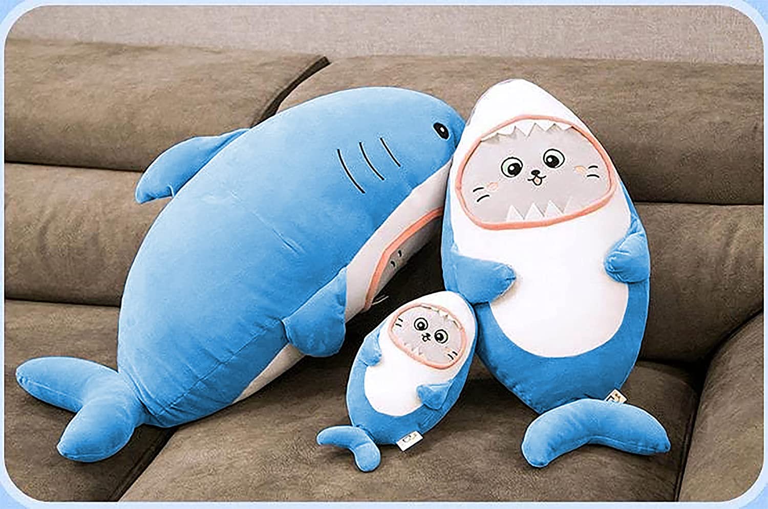 LOVEY DOVEY Soft Toys Baby Shark Soft Toys, Baby Toys, Kids Toy, Toy for Girl, Birthday Gift for Girl/Boys, Toy Gift for Girls, Kids Toys for Boys/Girl, Miniso Soft Toys, (Baby Shark, 35cm Blue) 1