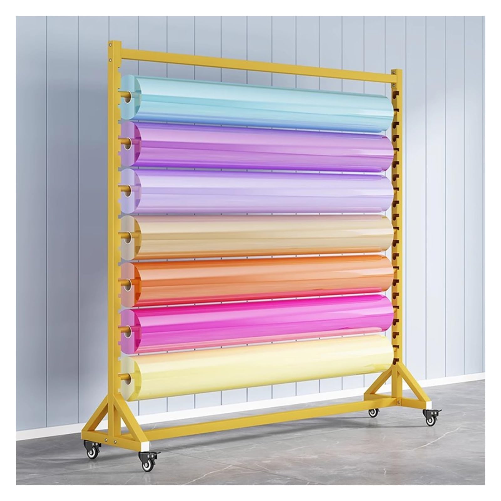Présentoir en tissu réglable de 92cm avec tige amovible et roulettes pour studio