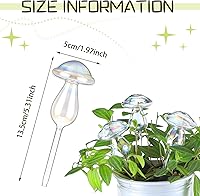 Vista 2 de meekoo 10 globos de riego de plantas de vidrio para riego automático al aire libre, dispositivo de inserción de maceta con degradado de arco iris