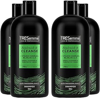 Tresemme Deep Cleansing Shampoo, Hair Care For Men And Women, Fresh Moistuiriser, Softens And Cleans All Hair Styles And Colours Bulk Pack (4 x 900 ml)