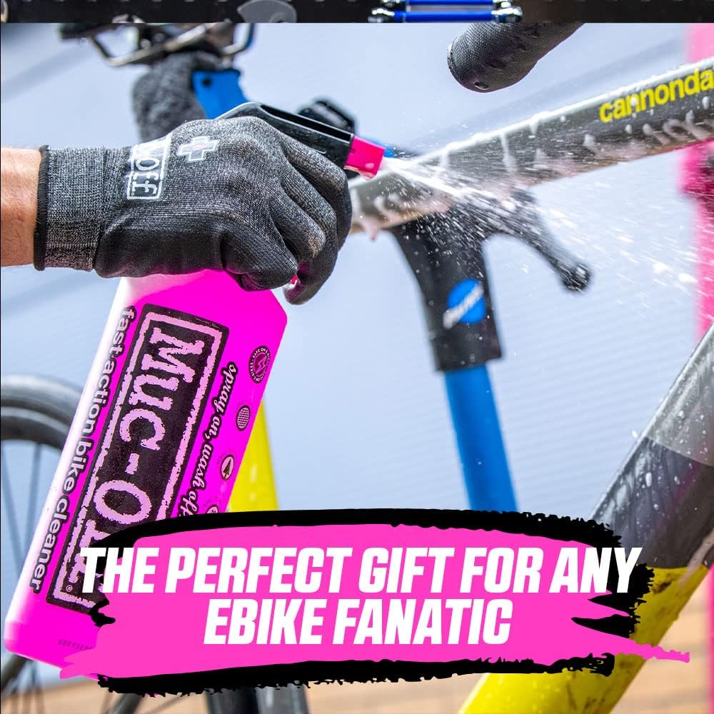 Muc-Off eBike Essentials Kit – Zestaw do Czyszczenia Roweru Elektrycznego – Zestaw Rowerowy Zawiera Środki do Czyszczenia Roweru Elektrycznego i Ochronny Środek Antykorozyjny Bike Protect