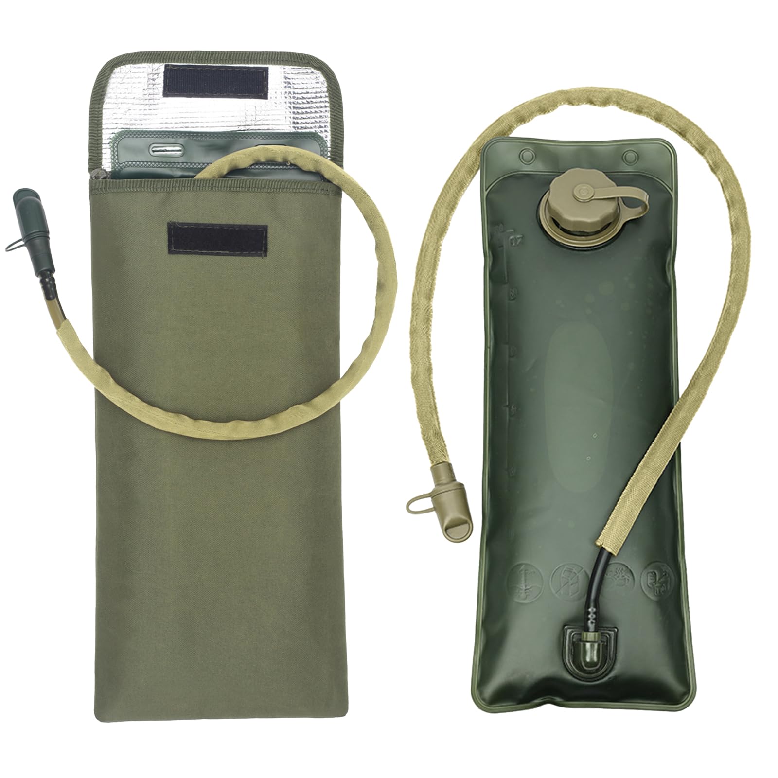 2.5-3L Zaino Vescica Idratazione, Borsa Isolata Trattiene Acqua, Isolato Bolle Copertura, Acqua Bladder, Adatto per Una Varietà di Scenari, Attività All'Aria Aperta e uso Quotidiano