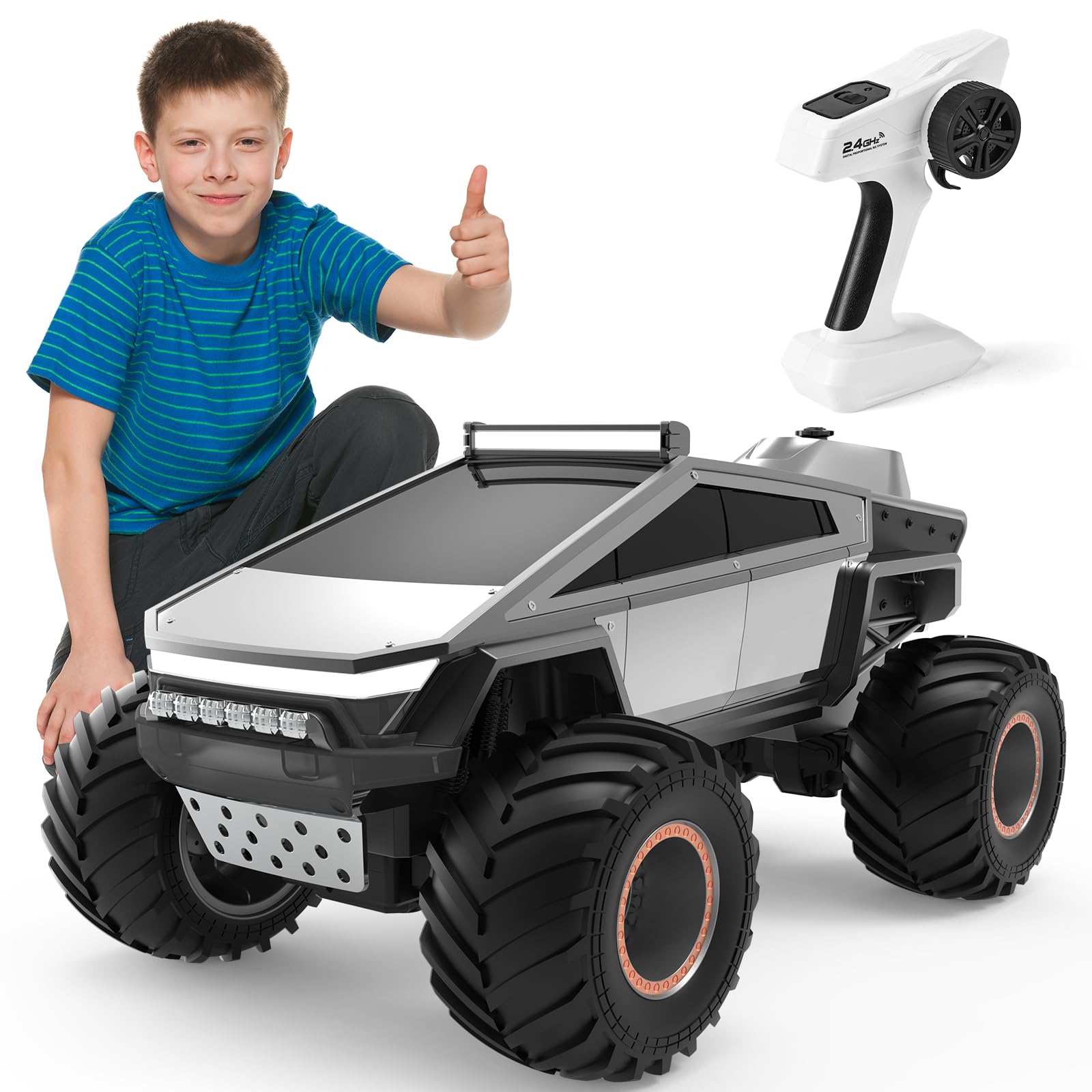 Amazon.co.jp: INGQU 1:8 ビッグモンスタートラックおもちゃ、XXXL合金