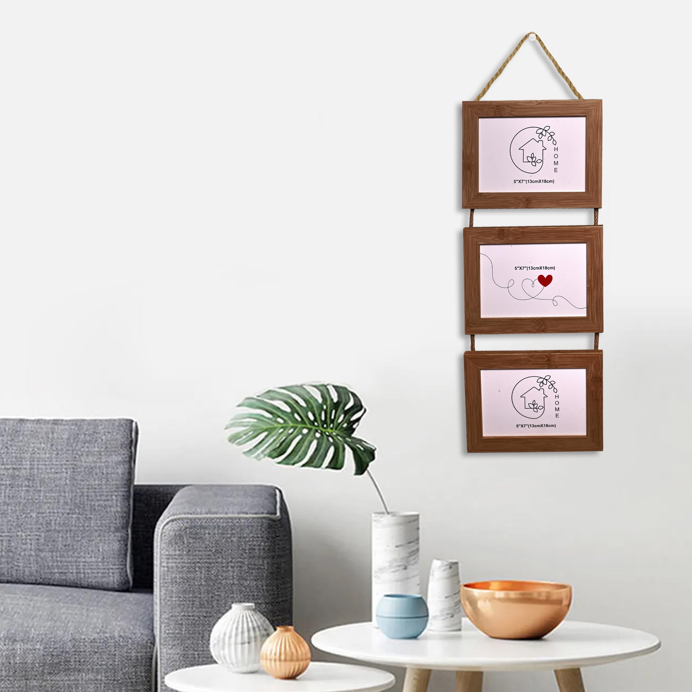 Cortina Gray Rotating Photo Frame - Display Memories -16