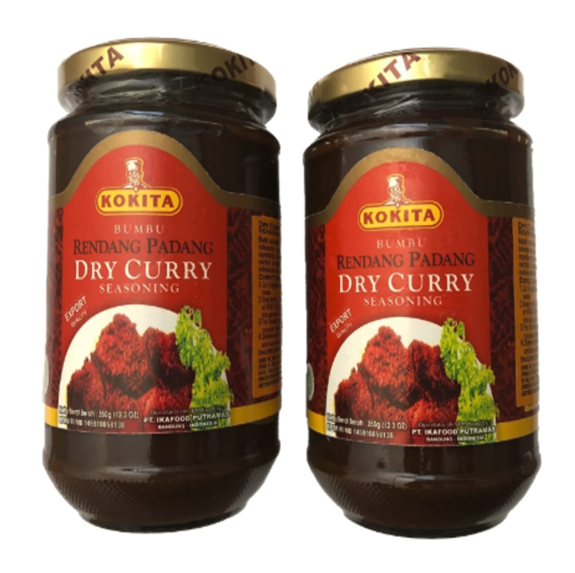 Kokita Rendang Padang Dry Curry - 12oz (Pack of 2)