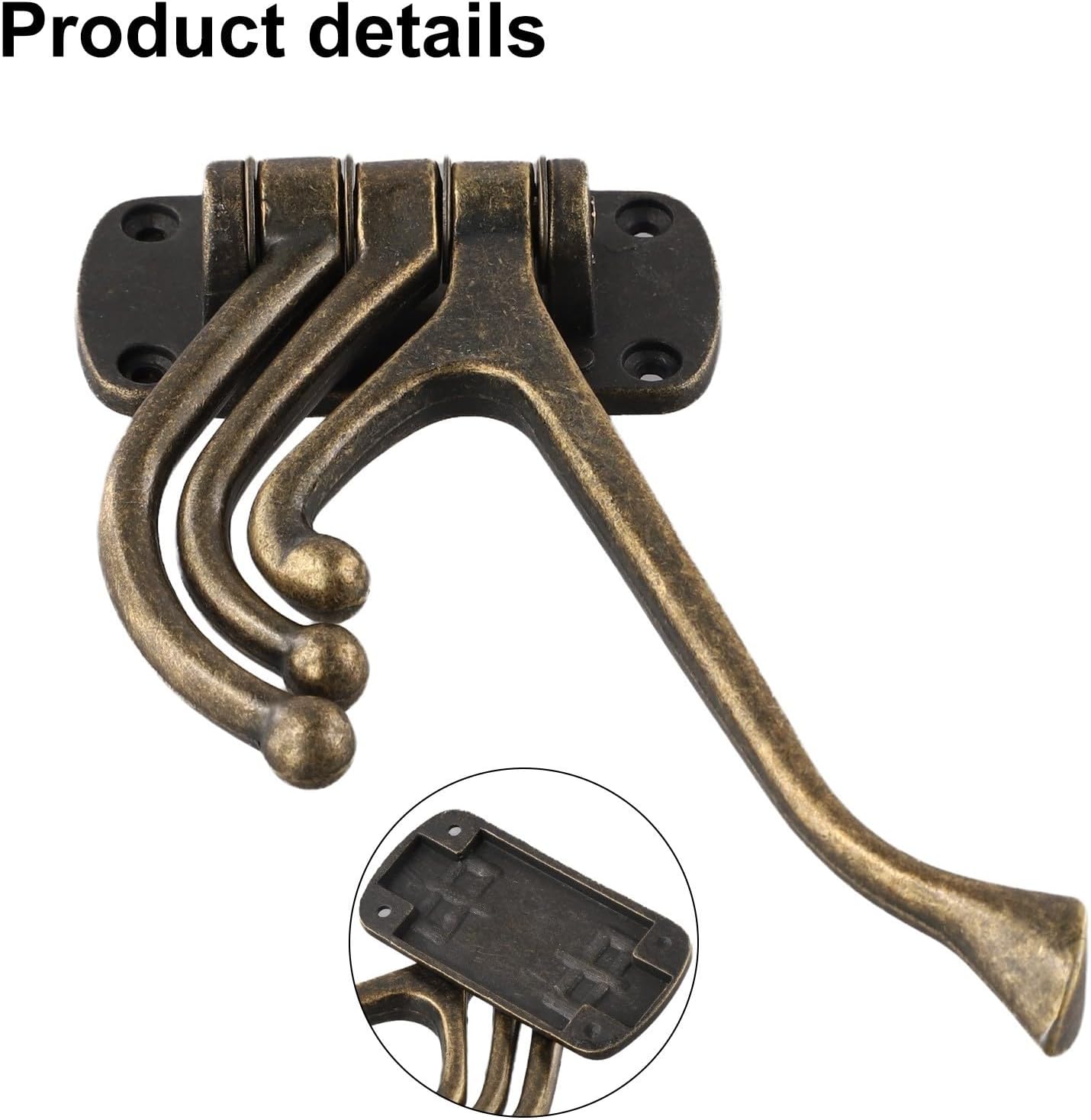 Three Arm Folding Swivel Wall Hook In Bronze, Made Of Iron Hanging, Towels, Robes, Bags, Practical And Sturdy Hanger To Save Space In Any