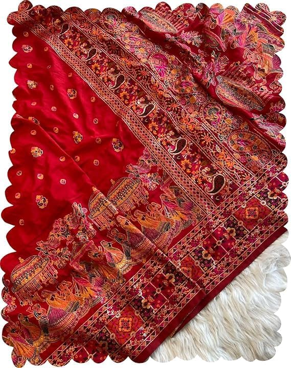 Image of SWORNOF Women's kanjivaram banarasi silk saree Zari Woven for festival Wedding silk with rich pallu Design sarees for women with Unstitched blouse piece