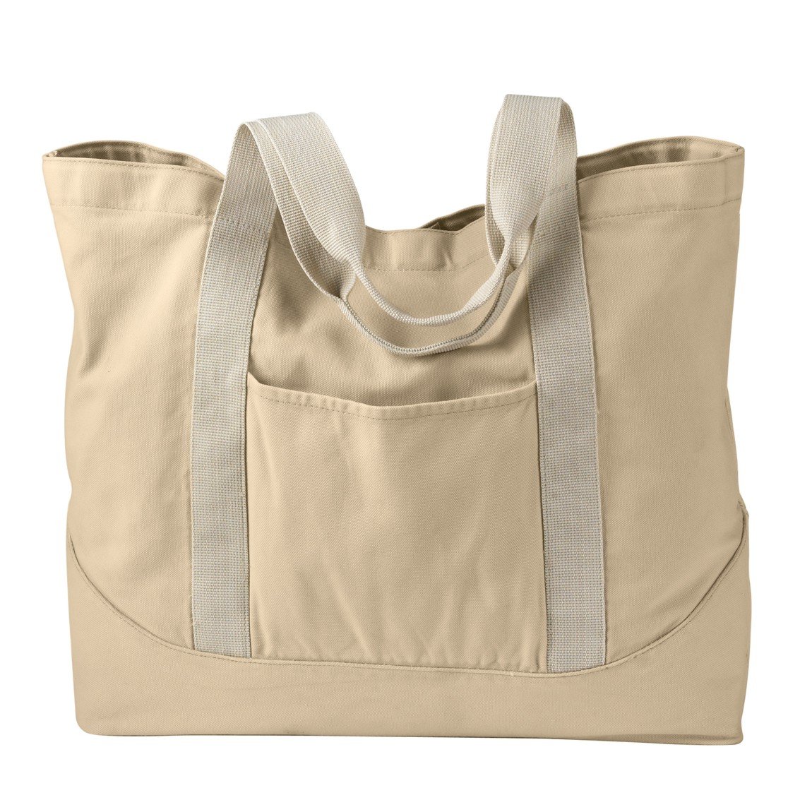 Authentic Pigment 14 oz. Pigment-Dyed Large Canvas Tote OS PUTTY