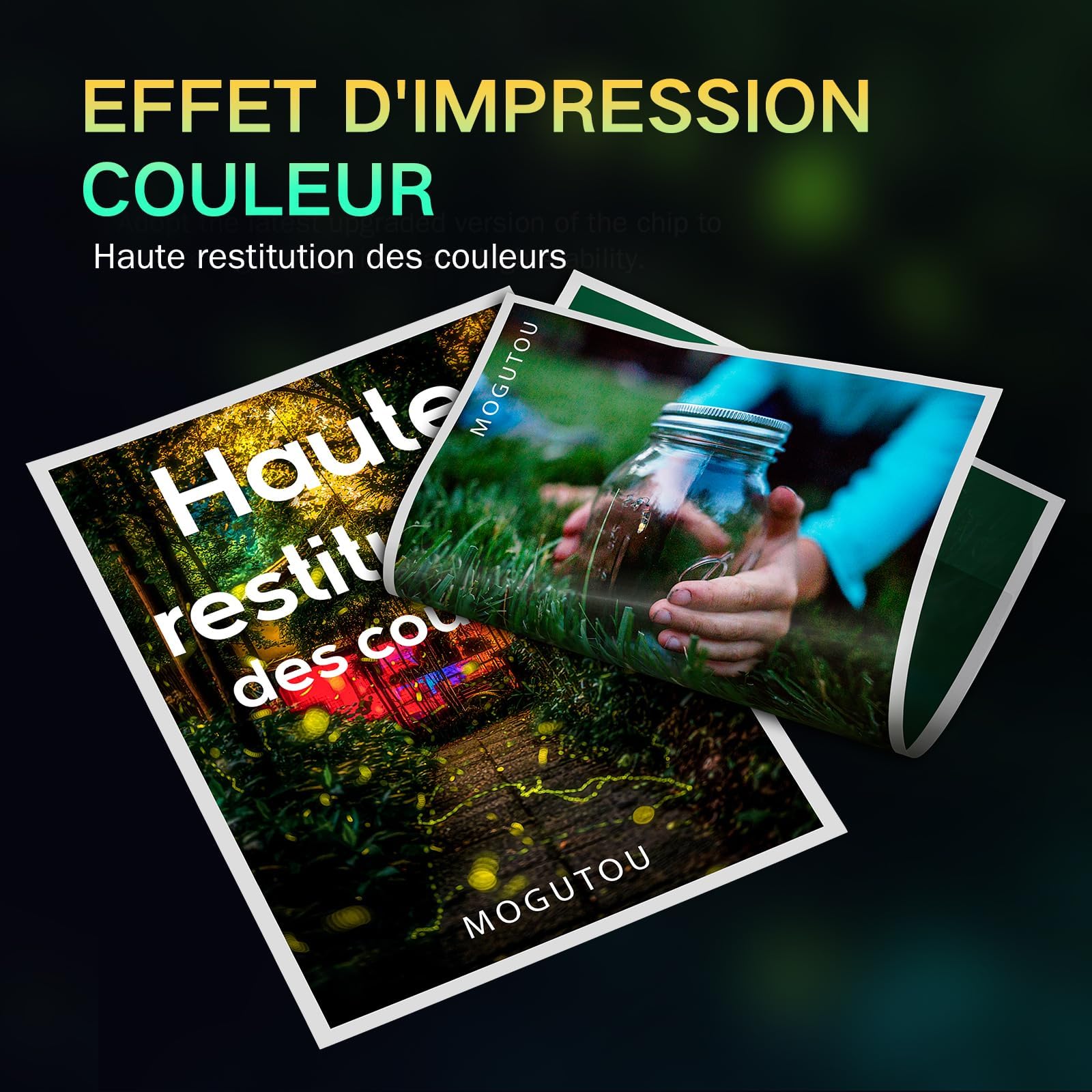 545-546 XL Cartouche d'encre Remplacement pour Canon 545 et 546 XL pour PG-545XL CL-546XL pour Canon TS3350 pour Pixma TS3450 MG2550 MG2550S MG2555S TS3150 MX495 iP2850 (1 Noir, 1 Couleur) - 5