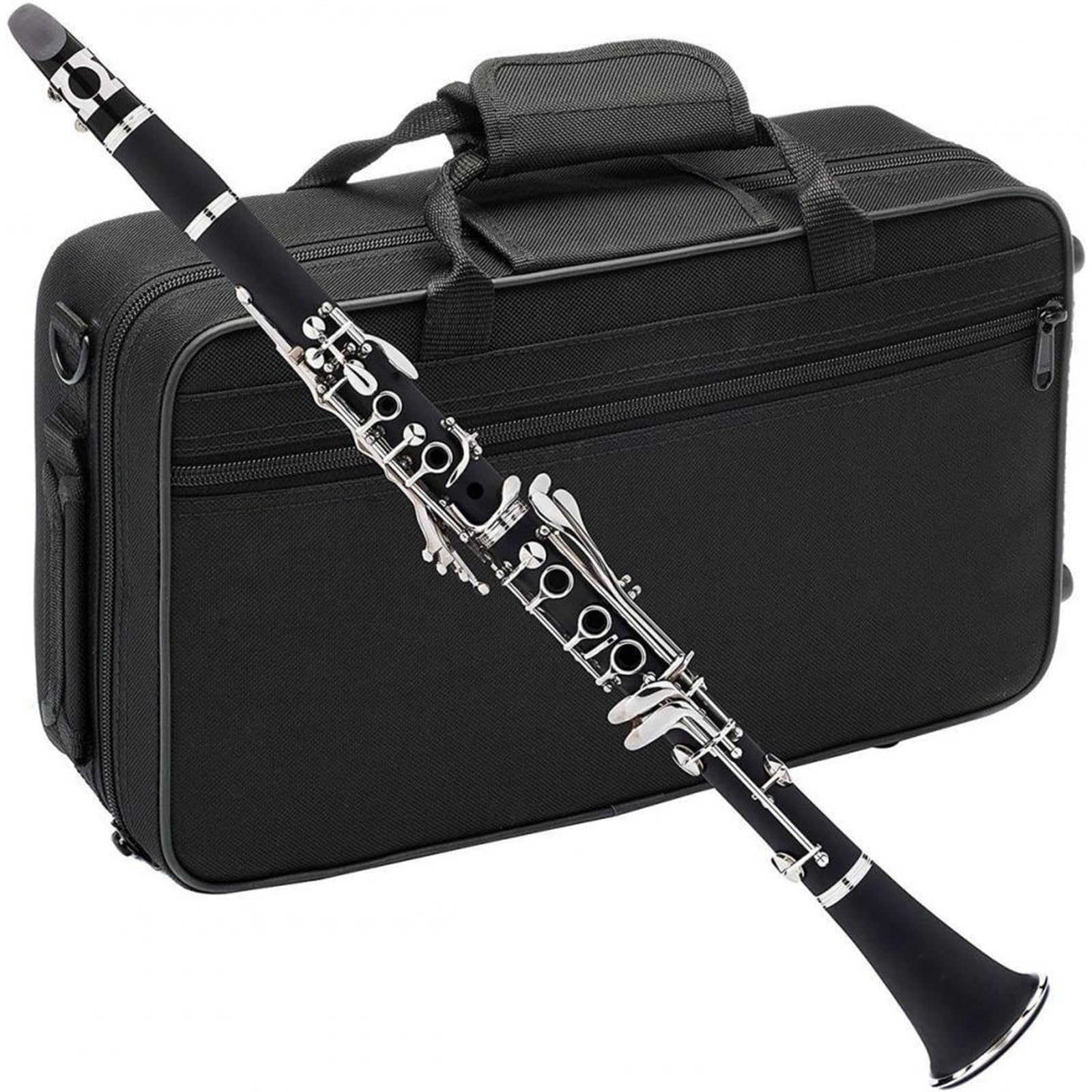 Principiante Clarinete Clarinete Plano B Instrumento De Clarinete Baquelita Doble De Dos Secciones Instrumento De Nivel De Rendimiento Graduado Para Principiantes(A)