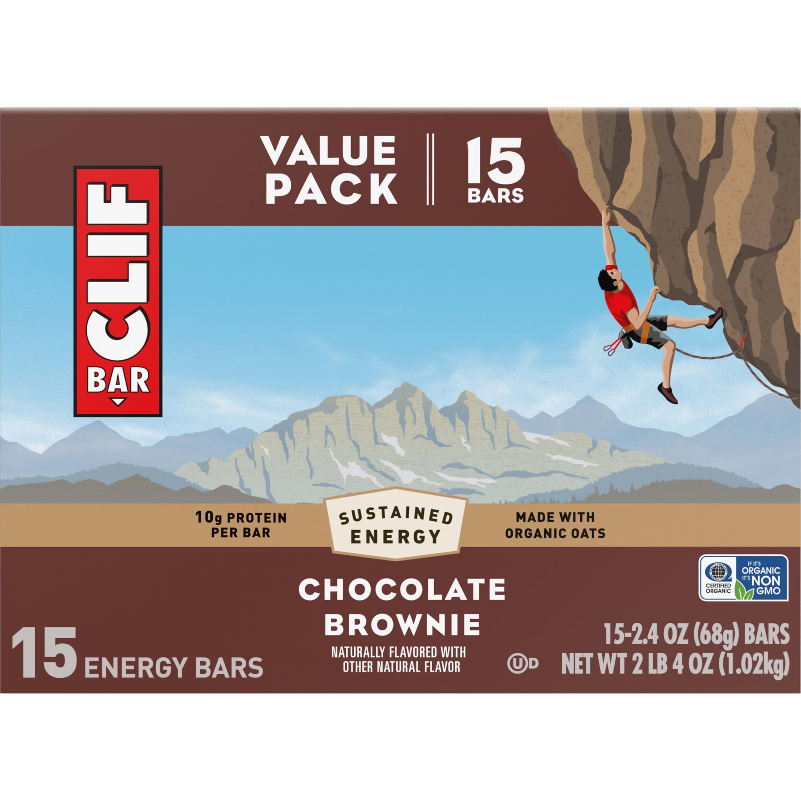 CLIF BAR Protein Energy Bars, Chocolate Brownie, 15ct — Amazon image 11