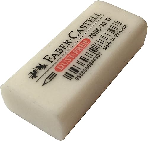 Miniatura 2 de Faber-Castell Excelente borrador de lápiz blanco extrasuave, libre de polvo, paquete a granel, adecuado para dibujo, arte, oficina y uso escolar