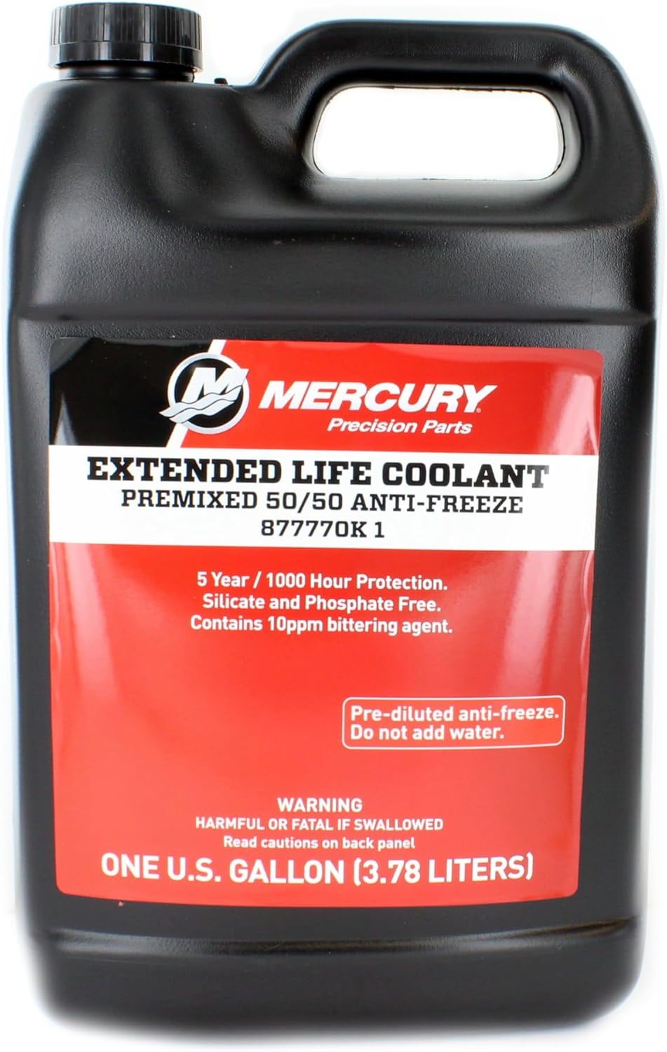 Mercury Extended Life Coolant Anti-Freeze, pre-mixed 50/50 92-877770K1