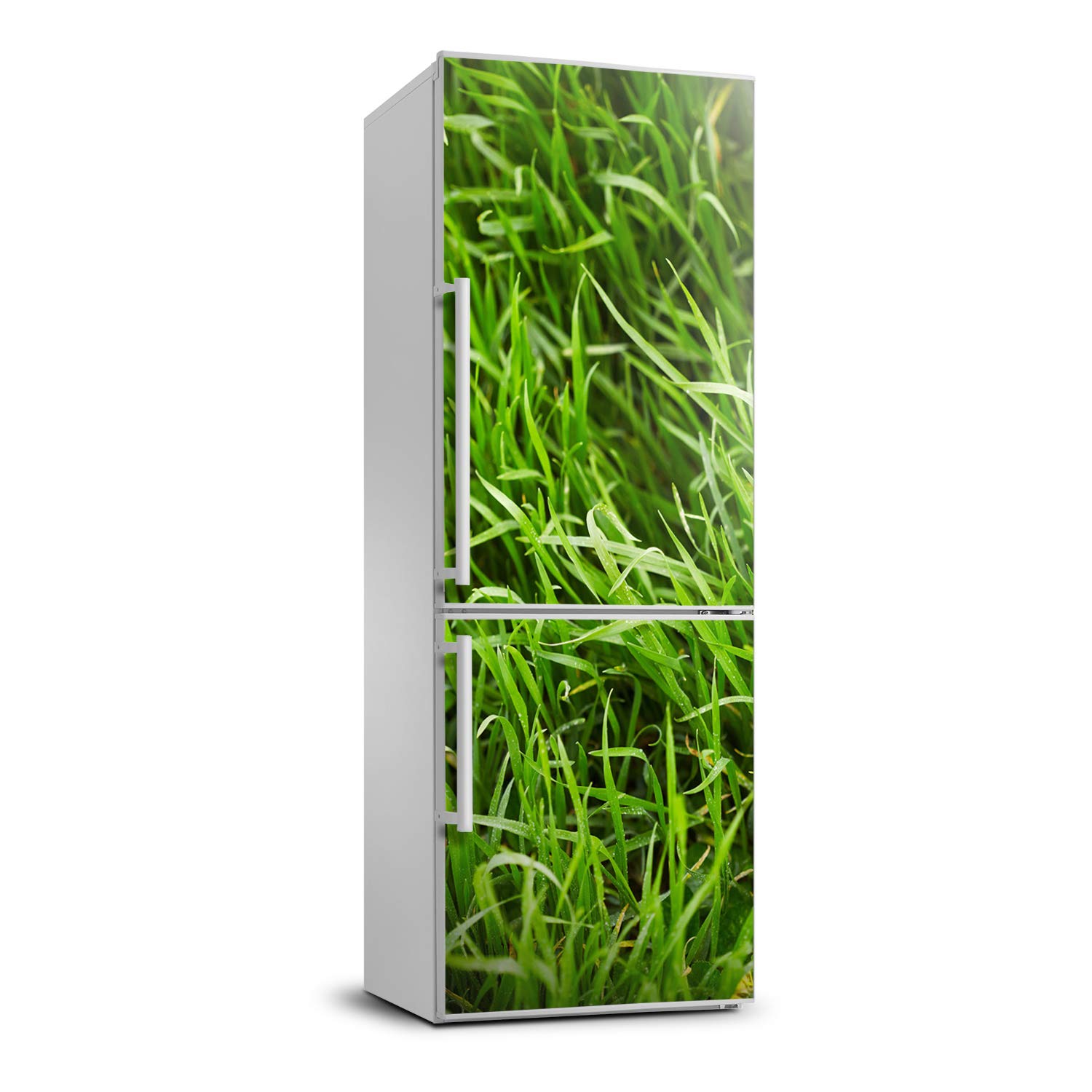 Pegatinas de pared decorativas de césped y vinilo para nevera de 70x190 cm de cocina