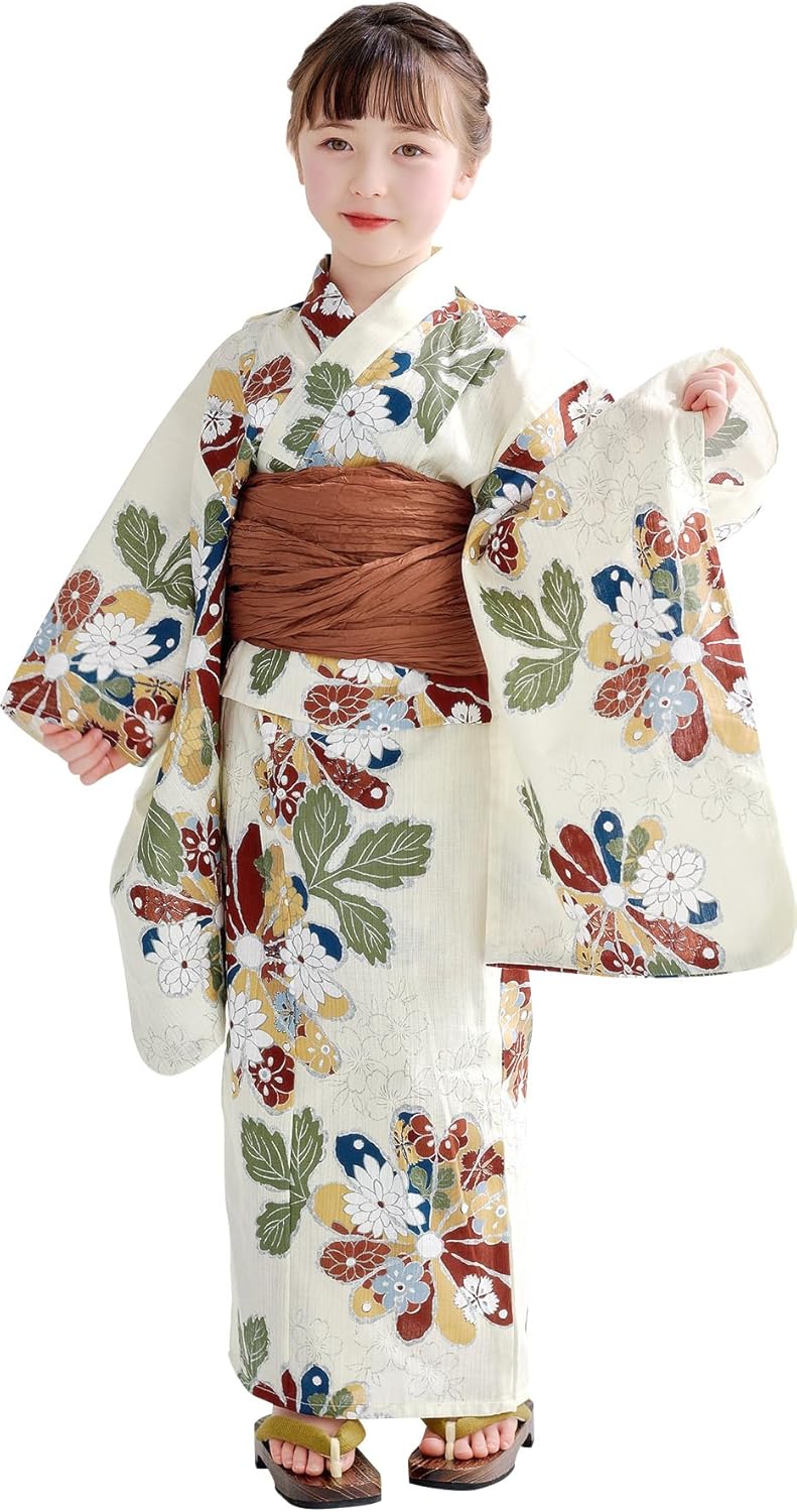 最高級綿麻 浴衣 金魚の品ある涼しゆかた着物としても着用可古典柄